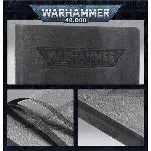 Warhammer 40k Crusade Journal Leather Bound Black Ribbon Adventure/Game Notes